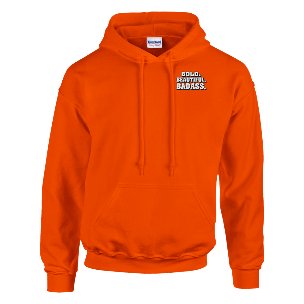 Bold.Beautiful.Badass. Heavy Blend Hoodie – Soft Cotton-Polyester Blend