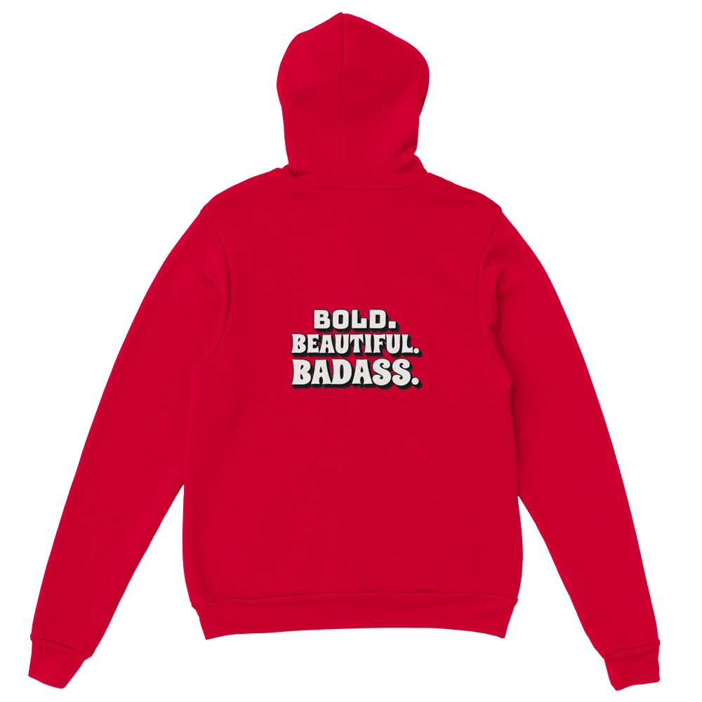 Bold.Beautiful.Badass. Heavy Blend Hoodie – Soft Cotton-Polyester Blend