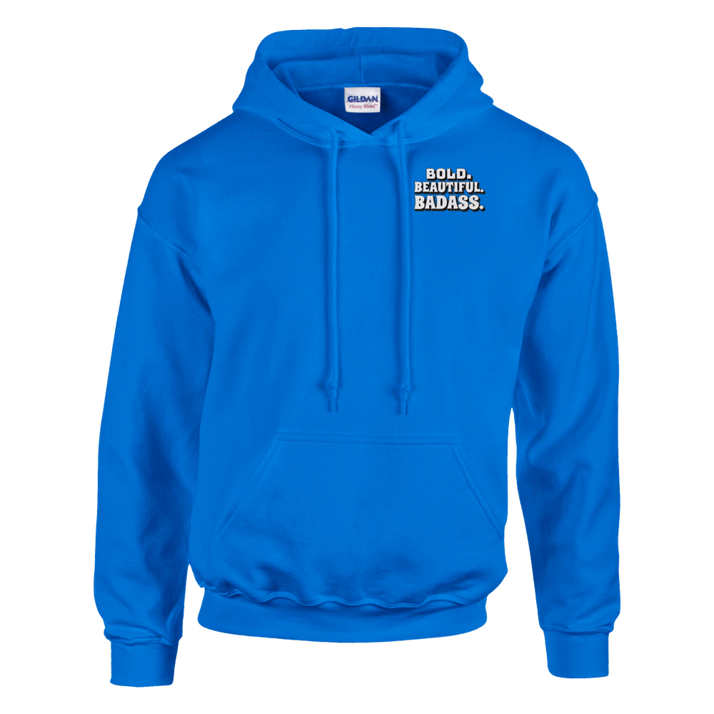 Bold.Beautiful.Badass. Heavy Blend Hoodie – Soft Cotton-Polyester Blend