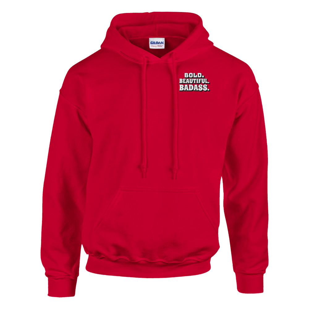 Bold.Beautiful.Badass. Heavy Blend Hoodie – Soft Cotton-Polyester Blend