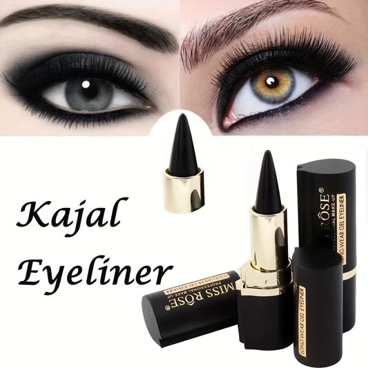 Matte Waterproof And Smudge Proof Eyeliner Balm Black Single-head Solid Eyeliner Balm Make-up for Women Cosmetics