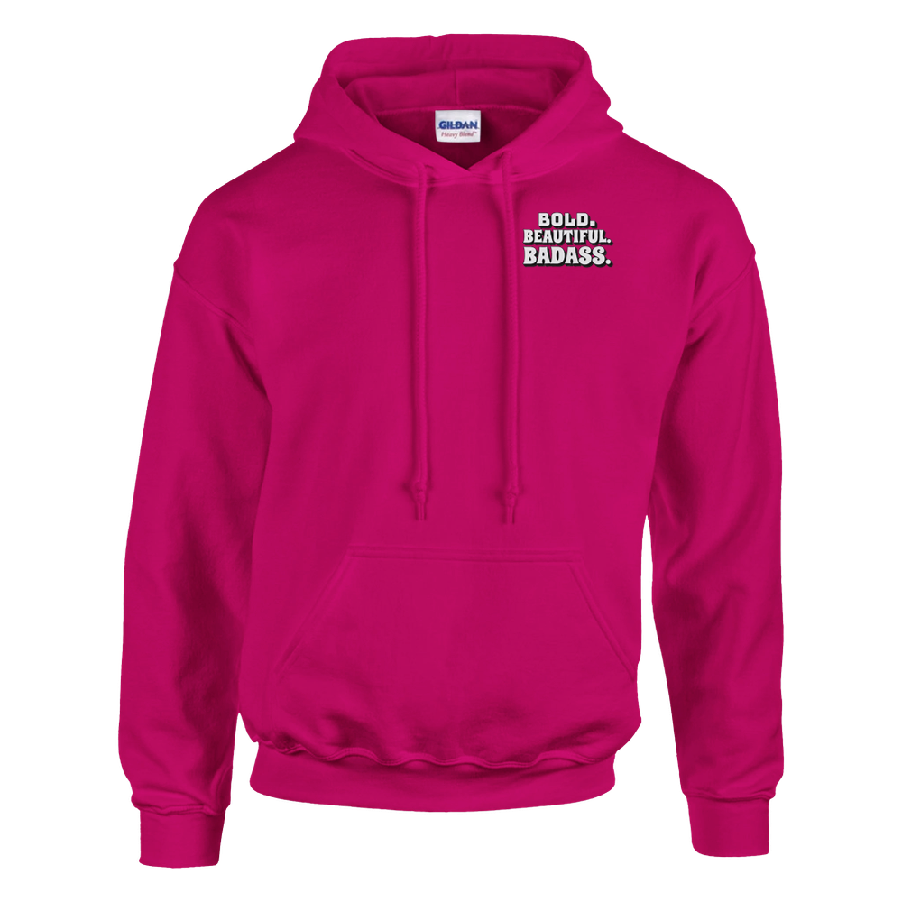 Bold.Beautiful.Badass. Heavy Blend Hoodie – Soft Cotton-Polyester Blend