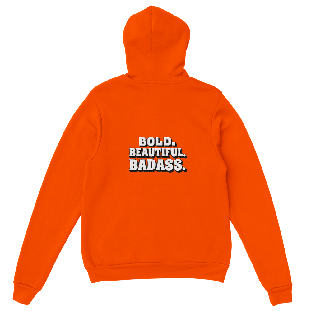 Bold.Beautiful.Badass. Heavy Blend Hoodie – Soft Cotton-Polyester Blend